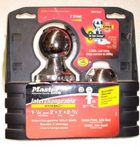 2807DAT Master Lock 1 7/8&quot; and 2&quot; Interchangeable Trailer HITCH BALLS - £25.91 GBP