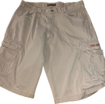 Polo Jeans Company Ralph Lauren Cargo Beige Khaki Brown Shorts Mens Size 38 - $15.41