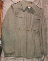 Vintage Men's 1960's M&S German Military Army Wool Jacket Coat Size Medium?large - $26.69