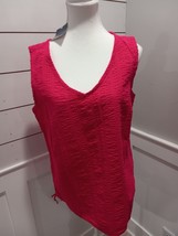 New Basic Editions Women Size XL Pink Tank Top Shirt Blouse - £9.37 GBP