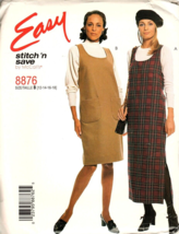 McCall&#39;s 8876 Misses 12 to 18 Jumper Dress Vintage Uncut Sewing Pattern - £6.73 GBP