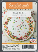 Fall Fetti ScentSationals Scented Wax Cubes Tarts Melts Candles Cake - $4.00