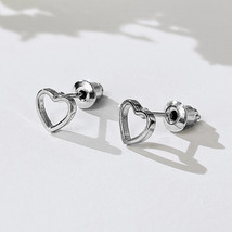 Simple Style Earrings Women&#39;s Hollow Heart-Shaped Earrings Romantic Valentine&#39;s  - £7.98 GBP