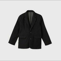 Cat And Jack Boys Dress Suit Coat Blazer Charcoal Size-8 Husky - £12.61 GBP