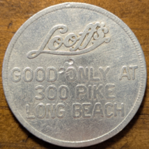 Long Beach California CA Looff&#39;s (Coney Island Carousels) $1 Free Play Token 2 - £9.44 GBP