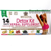 HYLEYS 14 Day Detox Kit Tea (Detox &amp; Sleep) Drink Hot or Cold 6 Flavors ... - $14.49