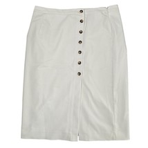 Alex Marie Skirt Size 18 XL Extra Large White Midi Cotton Nylon Elastane Lined - £13.65 GBP