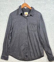 C&amp;C California Long Sleeve Charcoal Shirt L Cotton/Polyester Casual Wear - $242.96 MXN