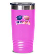 Independence Day Tumbler Merica Independence Day Pink-T-20oz  - £23.13 GBP