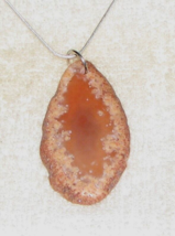 Natural Butterscotch Agate, on 925 Sterling Silver 30&quot; Cleavage Necklace - £17.87 GBP