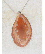 Natural Butterscotch Agate, on 925 Sterling Silver 30&quot; Cleavage Necklace - £17.58 GBP