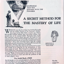 1948 Rosicrucians Organization Advertisement AMORC Secret Fraternal F15T2 - $24.99