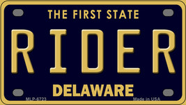 Rider Delaware Novelty Mini Metal License Plate Tag - $14.95