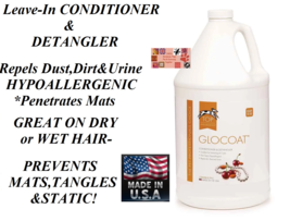 GALLON REFILL PET Grooming GloCOAT CONDITIONER &amp; DETANGLER Dog Cat Demat... - $59.99