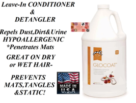 GALLON REFILL PET Grooming GloCOAT CONDITIONER &amp; DETANGLER Dog Cat Demat... - £47.25 GBP