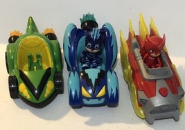 PJ Masks Vehicles Lot Of 3 Toys Toy Hero Blast Gekko Catboy Owlette T1 - $18.80