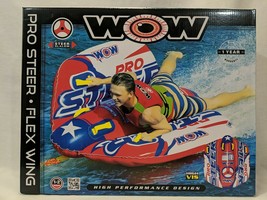 WOW Water Sports Pro Steer Flex Wing Inflatable Towable Tube 1-2 Riders New - £57.27 GBP