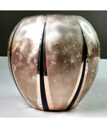 Antique 1934 ART DECO SILVER PLATED WMF IKORA VASE Worn Pink Black Metal... - $2,460.51 MXN