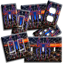 Spider Man Web Over New York Night Skyline Light Switch Outlet Plates Room Decor - £13.37 GBP+