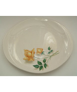 Vintage yellow rose  design large platter dish  shabby chic french farm ... - $27.72