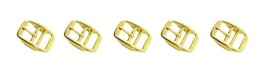 (5 Pack) 1&quot; Die cast Double Bar Buckle Brass Leather Strap Dog Collar Ta... - $294.58 MXN