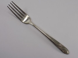 RARE 1952 HOLMES &amp; EDWARDS SILVERPLATE YOUTH FORK 6 1/4&quot; Long ROMANCE PA... - $11.87