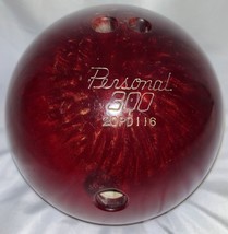 Ebonite Personal 300 Bowling Ball Red Swirl 15 lbs 8 oz Drilled 2QPD116 - £19.45 GBP
