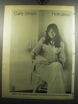 1974 Carly Simon Hotcakes Album Ad - Carly&#39;s new album is available now - £14.78 GBP