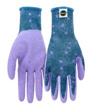 Miracle-Gro MG32012-WML Floral Crinkle Latex Gardening Glove S/M Purple,... - $21.40 CAD
