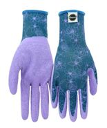 Miracle-Gro MG32012-WML Floral Crinkle Latex Gardening Glove S/M Purple,... - $21.43 CAD