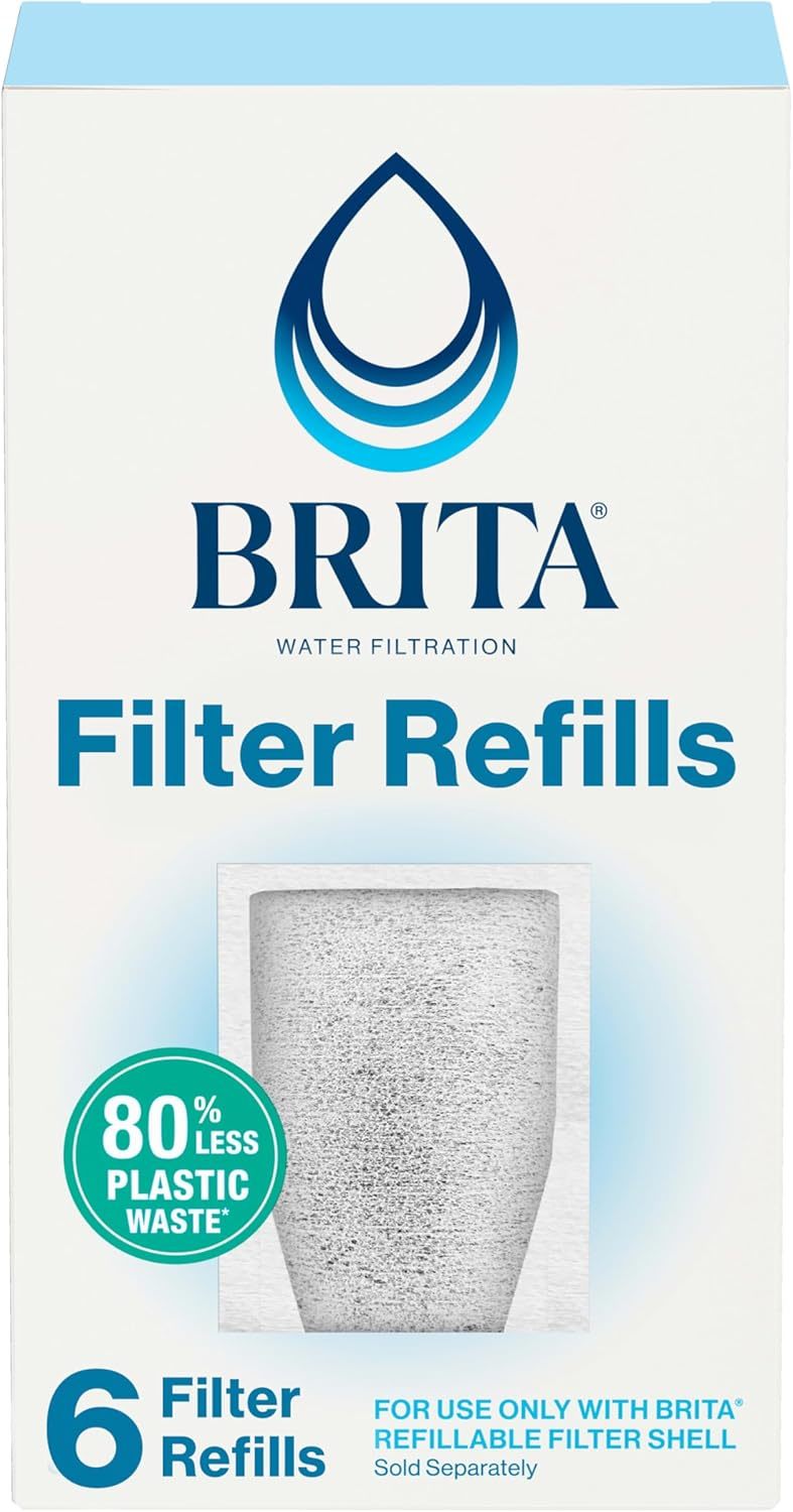Brita Refillable Filter Refill Packs For Pitchers And Dispensers,, 6 Fil... - $42.97