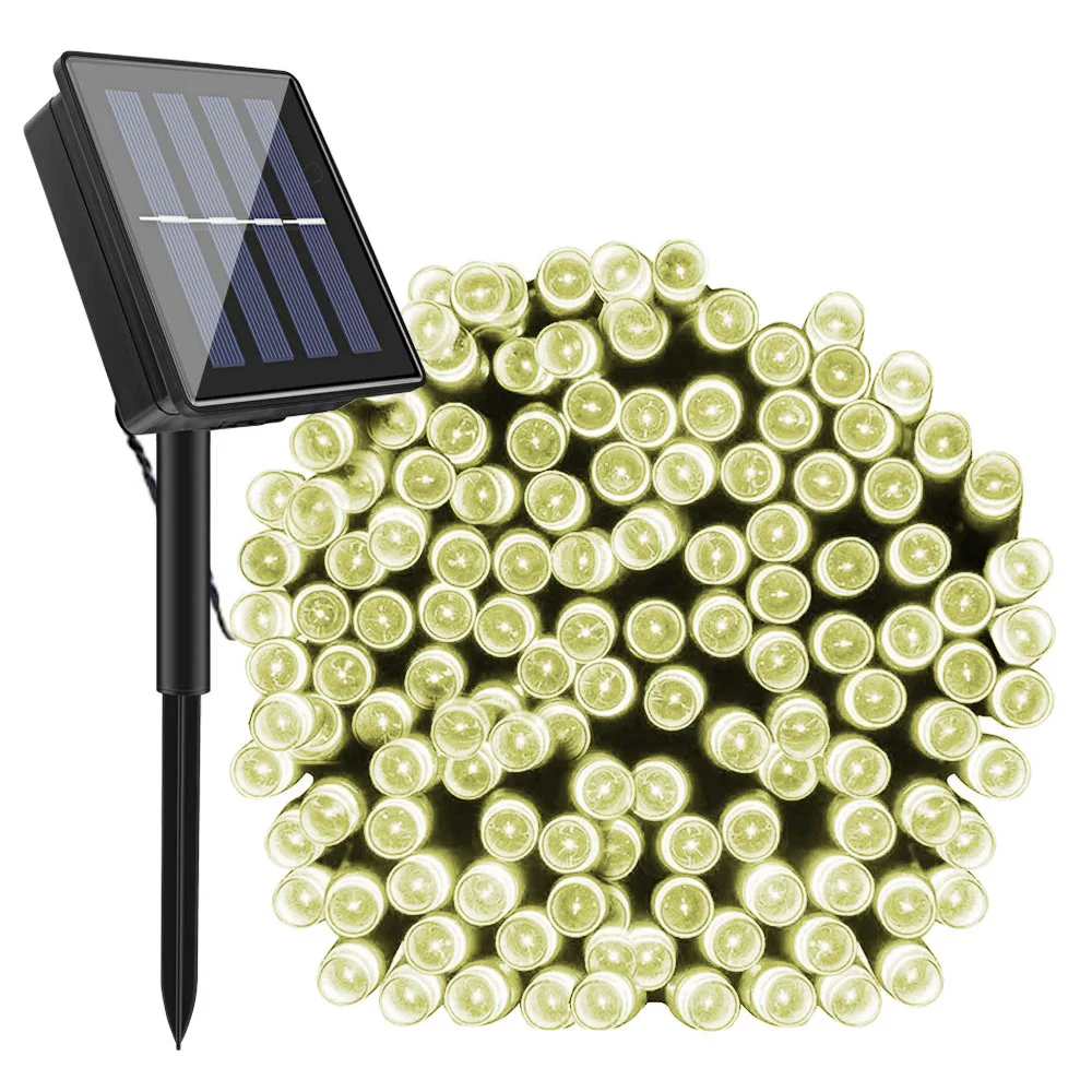 200 Led Solar Gar String Fairy Lights Outdoor 22M Solar Powered Lamp for Garden  - £50.59 GBP
