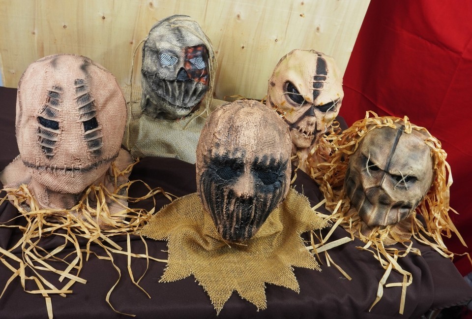 Halloween Scarecrow Mask Costume Latex Realistic Mask Scary Adult Men&#39;s - $21.99
