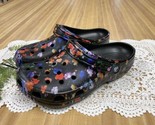 Women&#39;s Crocs | Classic Printed Black Floral | Women&#39;s slip on shoe | Si... - £23.97 GBP