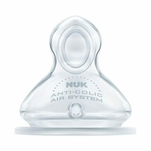 NUK First Choice+ 0-6mths Silicone Teat with Small Feed Hole (2 pack)  - $12.00