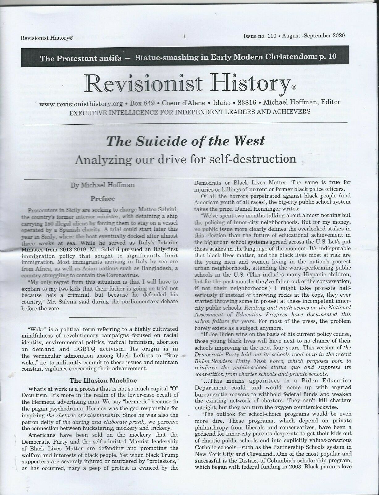REVISIONIST HISTORY No.110 Suicide of the West Analyzing our Self-destru... - $9.99