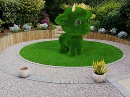 Outdoor Cartoon Goat Topiary Green Figures covered in Artificial Grass L... - $32,840.17 MXN