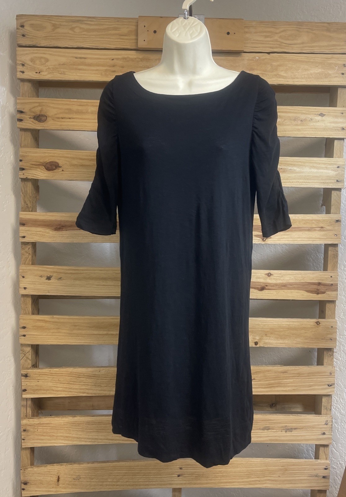 Lilly Pulitzer Black 100% Pima Cotton Shift Dress Size S BBL JD - $24.75