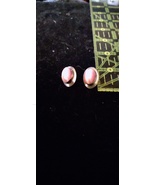 Sterling Silver Earrings with Pink Peruvian Opal  - $20.00