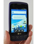 LG Optimus S LS670 Sprint Wireless PURPLE Android Smartphone WiFi 3G Gra... - £14.75 GBP