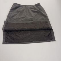 Cato RN#37080 Women's Gray Side Slits Rear Zipper Pencil Skirt Size 12 image 2