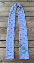 Bass NWT $39 Women’s Patterned Scarf One Size Pink Grey Elephants A6 - £10.64 GBP