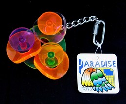 Paradise Toys Med Large Bird Acrylic Activity Toy Rattle Circles 319 Caitec - £3.98 GBP