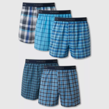 Hanes Men&#39;s Blue Plaid Tagless Comfort Flex Boxers, Soft &amp; Moisture Wick... - $24.75