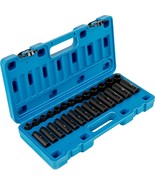 VEVOR Impact Socket Set 3/8 Inches 26 Piece Impact Sockets, Deep / Stand... - $51.17