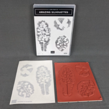 Stampin Up Amazing Silhouettes Rubber Mount Stamp Set NEW - £6.84 GBP