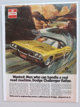 1973 Chrysler Motors Dodge Challenger Rallye Performance Vtg Magazine Pr... - $13.80 CAD