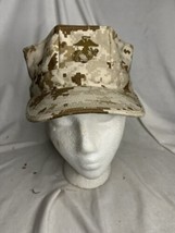 USMC 8 Point Marine Corps Digital Desert Utility Hat Made in USA SEKRI M... - £15.50 GBP