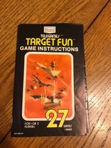 Sears Tele-Games Atari Target Fun - Game Instructions only Ships N 24h - £9.87 GBP