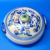 Vintage M.A. Hadley Pottery Cow And Pig FARM ANIMALS 10½” Covered Dish Bowl - £62.38 GBP